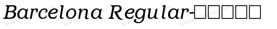 Barcelona Regular字体转换